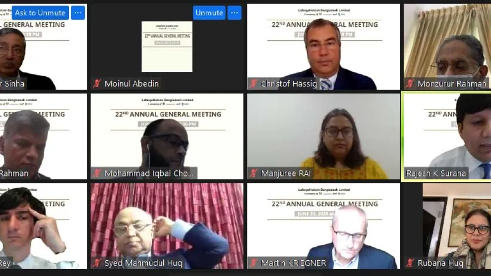 agm of lafargeholcim bangladesh held